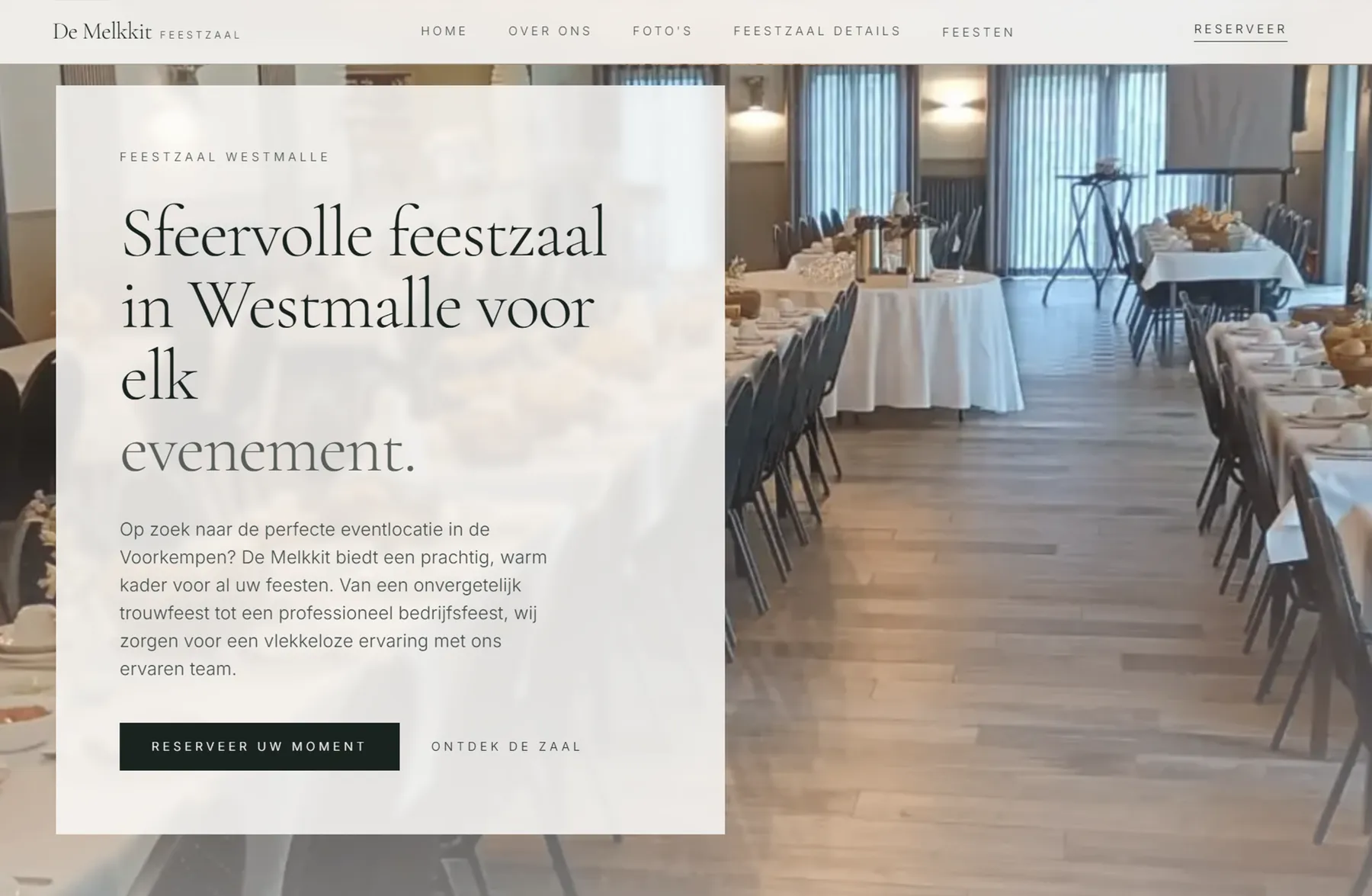 De Melkkit — homepage