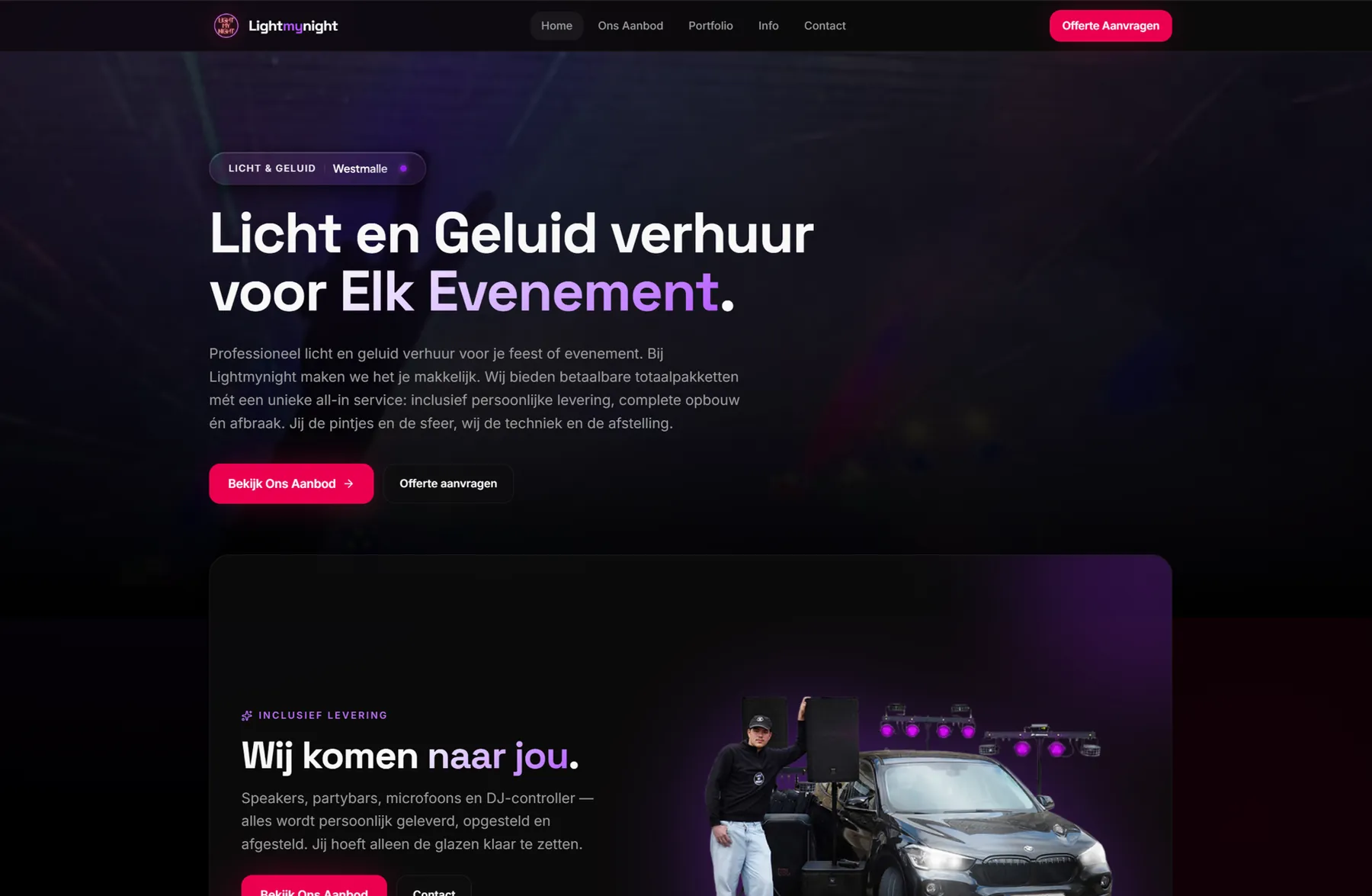 Lightmynight — homepage